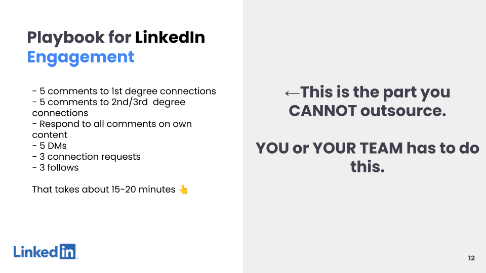 Playbook for LinkedIn