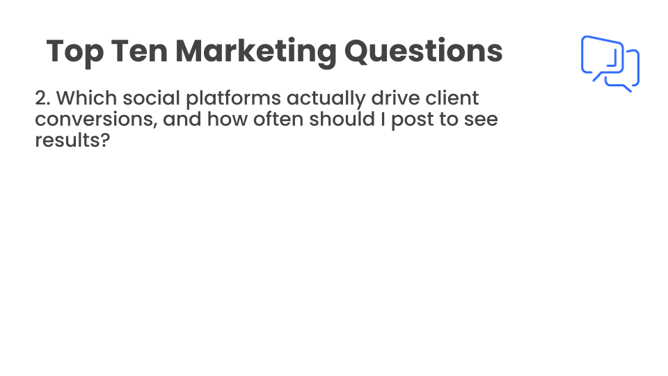 Which social platforms actually drive client conversions? [10:20]